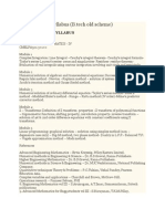 S5, s6 Mechanical Syllabus