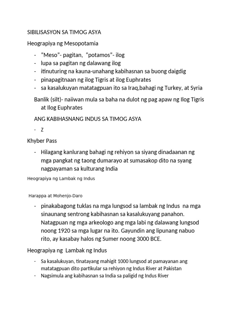 Heograpiya Ng Mesopotamia Pdf