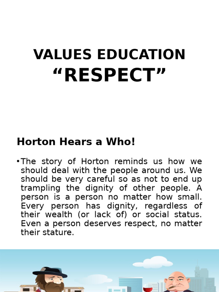 Respect and Dignity in Values Education | PDF | Courage | Fear