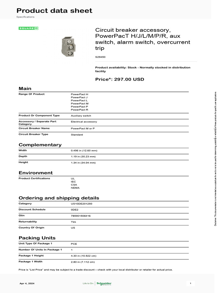 Schneider Electric - PowerPacT-PFrame-Molded-Case-Circuit-Breakers ...