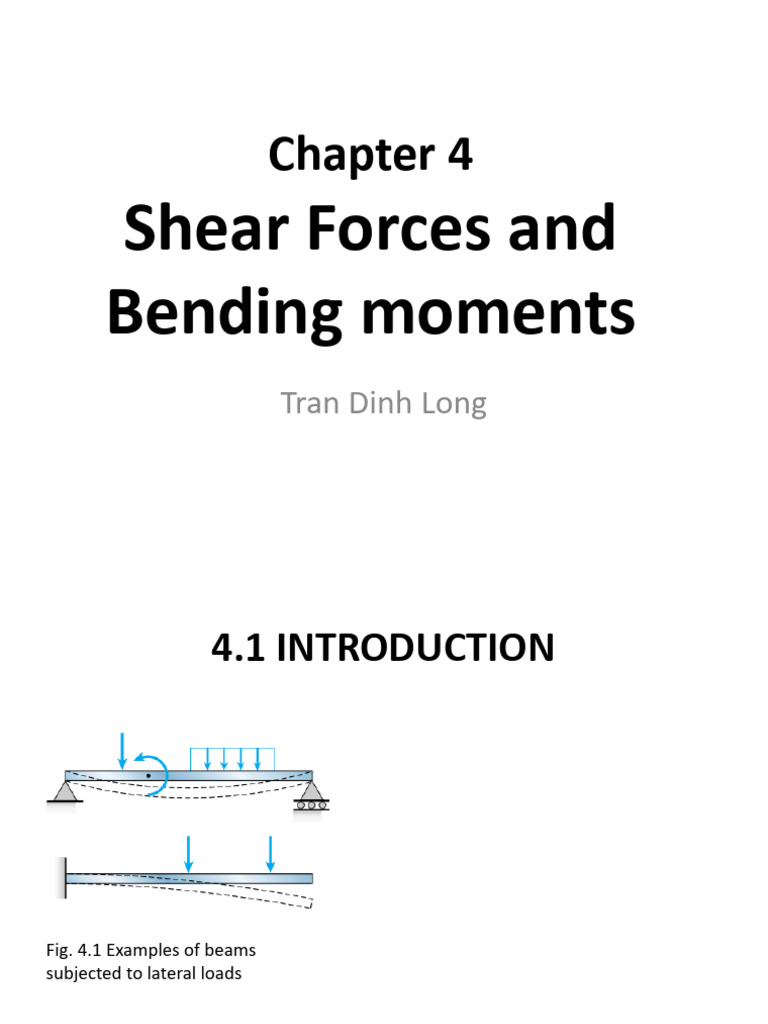 Shear Forces and Bending Moments Explained | PDF | Bending | Beam ...