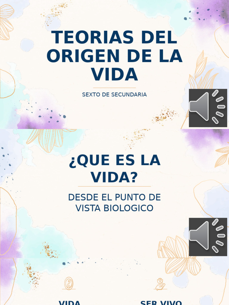 Teorías sobre el Origen de la Vida | PDF | Abiogénesis | Naturaleza