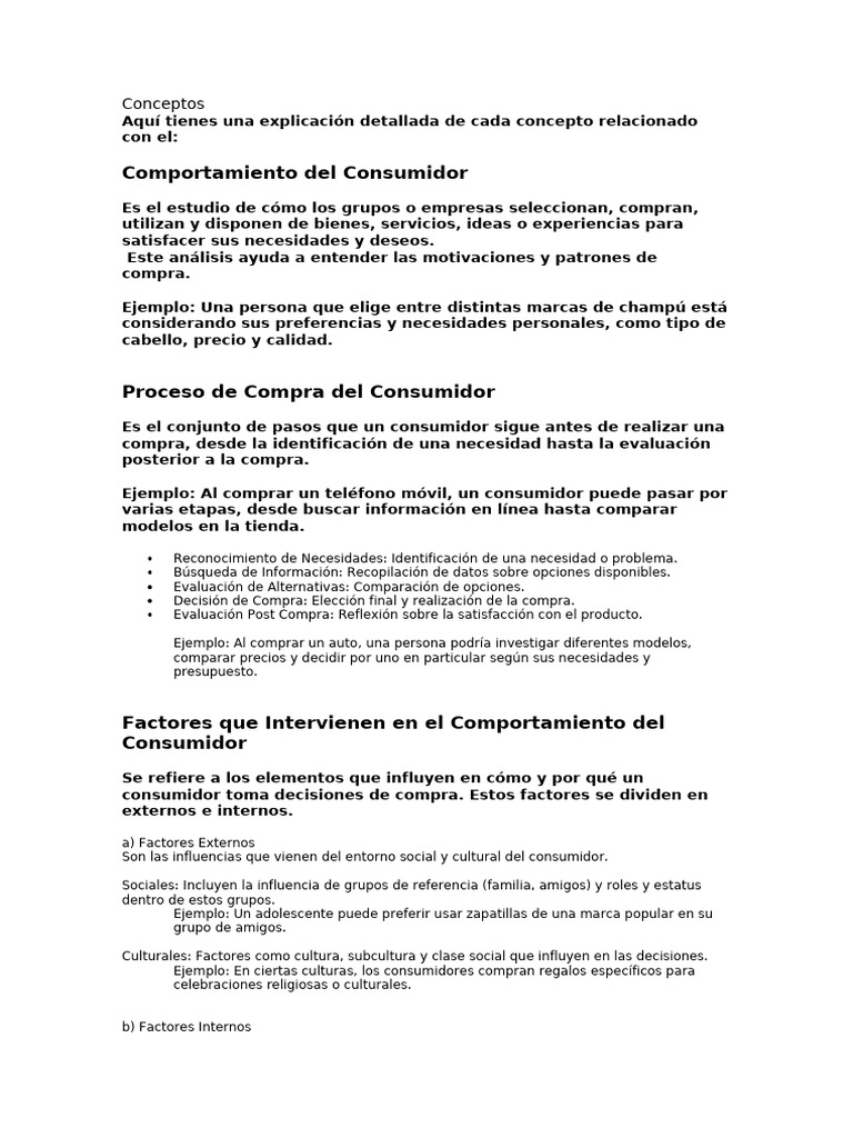 Comportamiento y Proceso de Compra del Consumidor | PDF ...