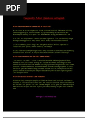 GMI Questions and Their Answers in English | PDF | Cheque | Password