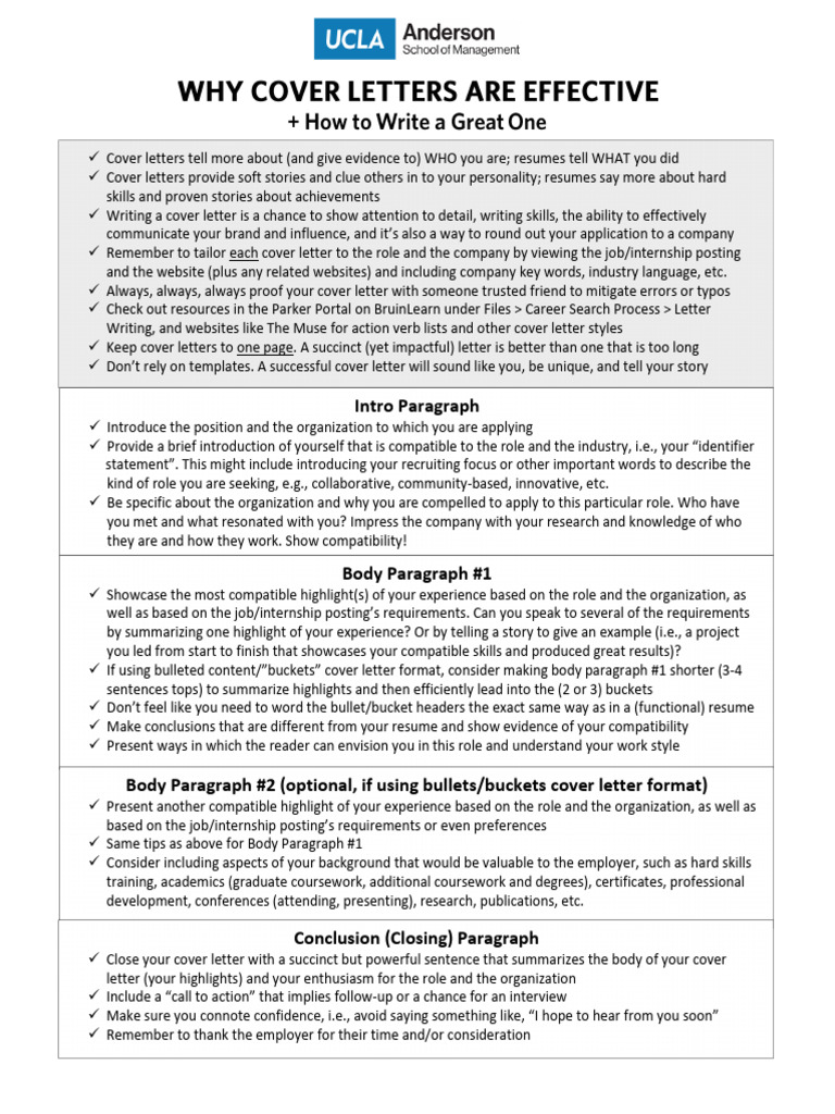 Effective Cover Letters PDF - 1