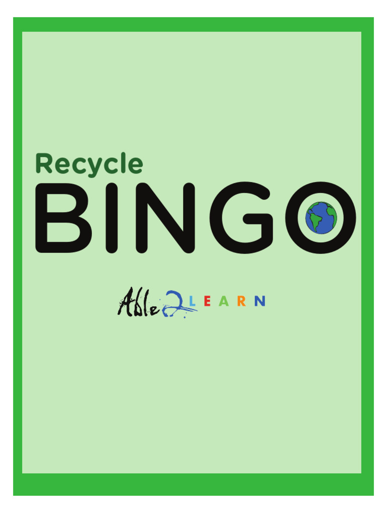 Recycle Bingo | PDF