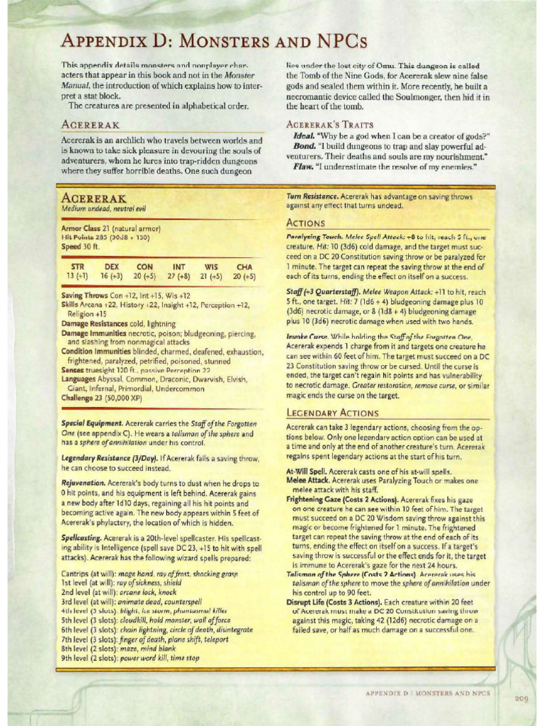 Acererak | PDF