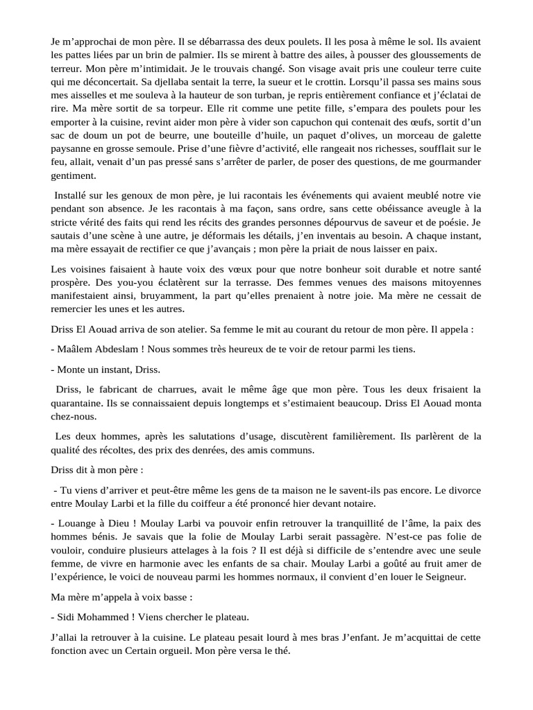Retour de Maâlem Abdeslam et souvenirs | PDF