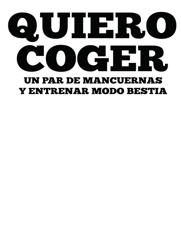 Quiero Coger | PDF