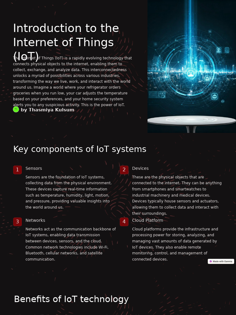 IoT Technologies and Trends Overview | PDF | Internet Of Things ...
