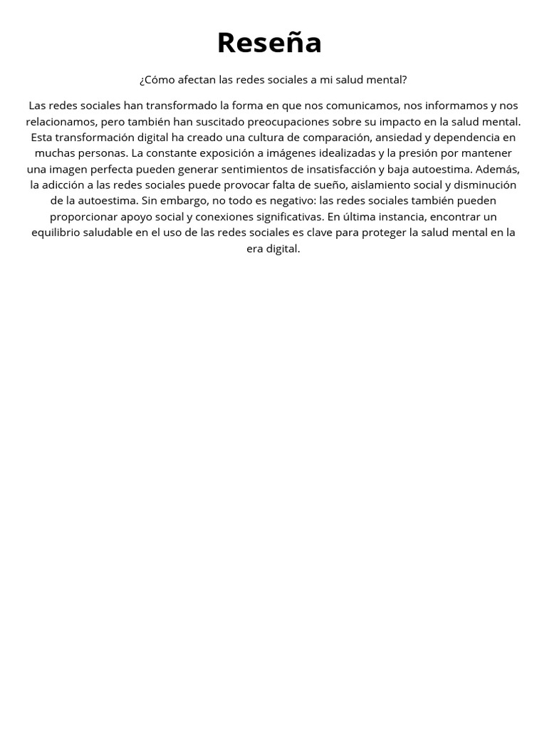Reseña | PDF | Ciencias sociales