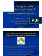 Come Dimagrire Con La Dieta A Zona e Gli Omega 3