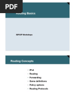 Routing Basics: ISP/IXP Workshops