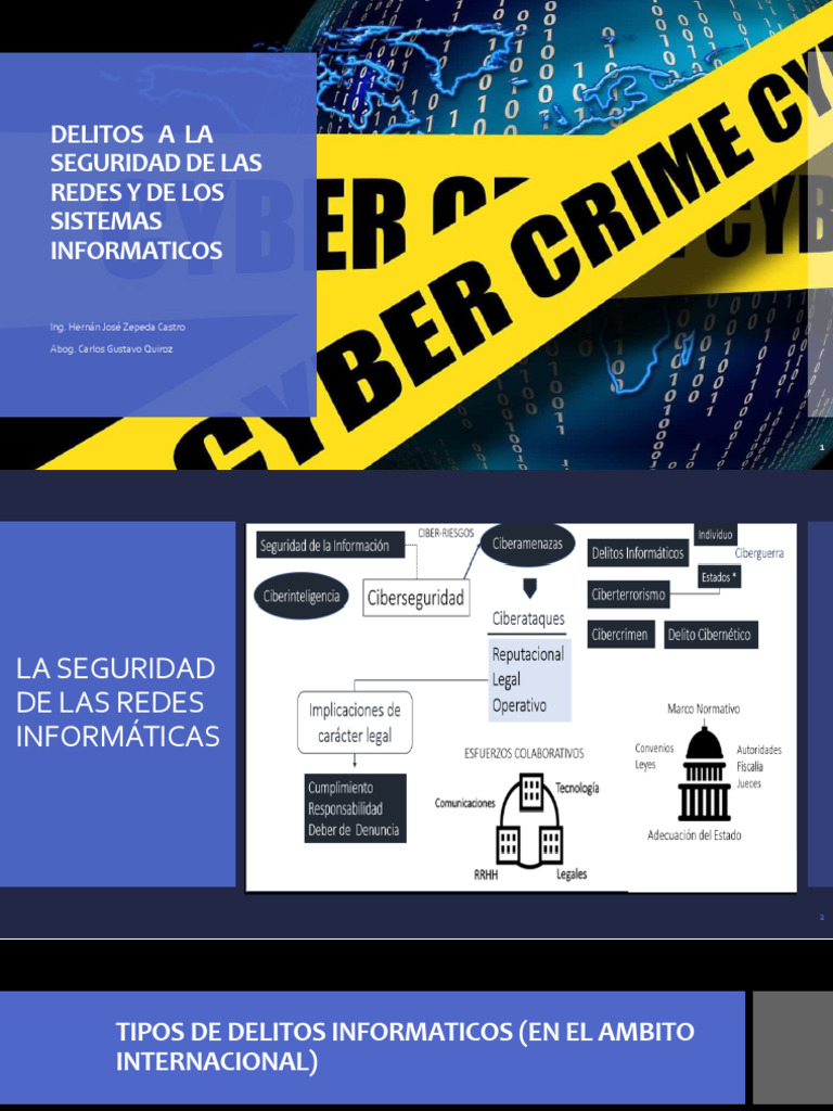 Delitos A Las Redes Informaticas | PDF | Cibercrimen | Informática