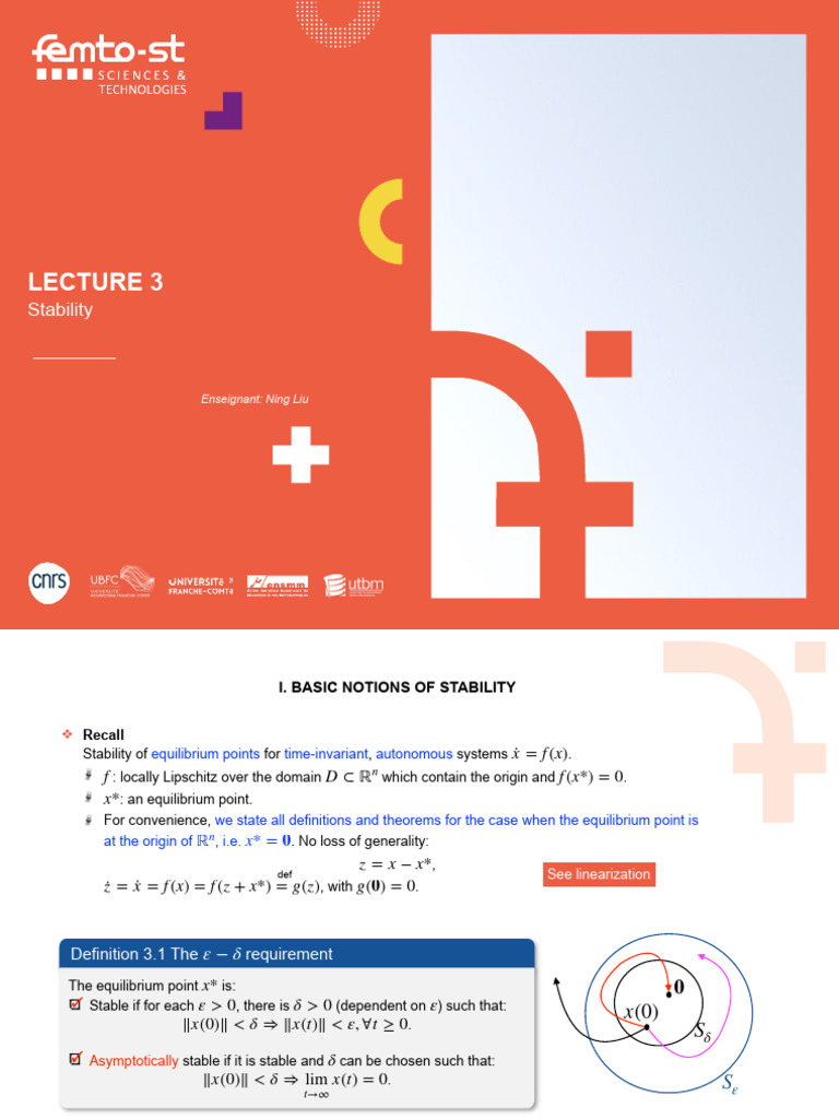 NLC Lercture3 | PDF | Stability Theory | Mathematical Physics