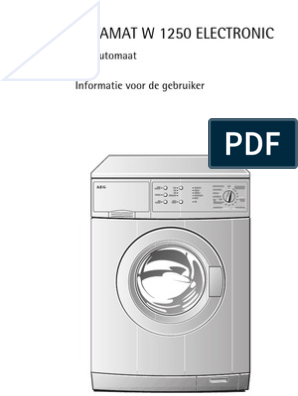 AEG Lavamat W1250 PDF