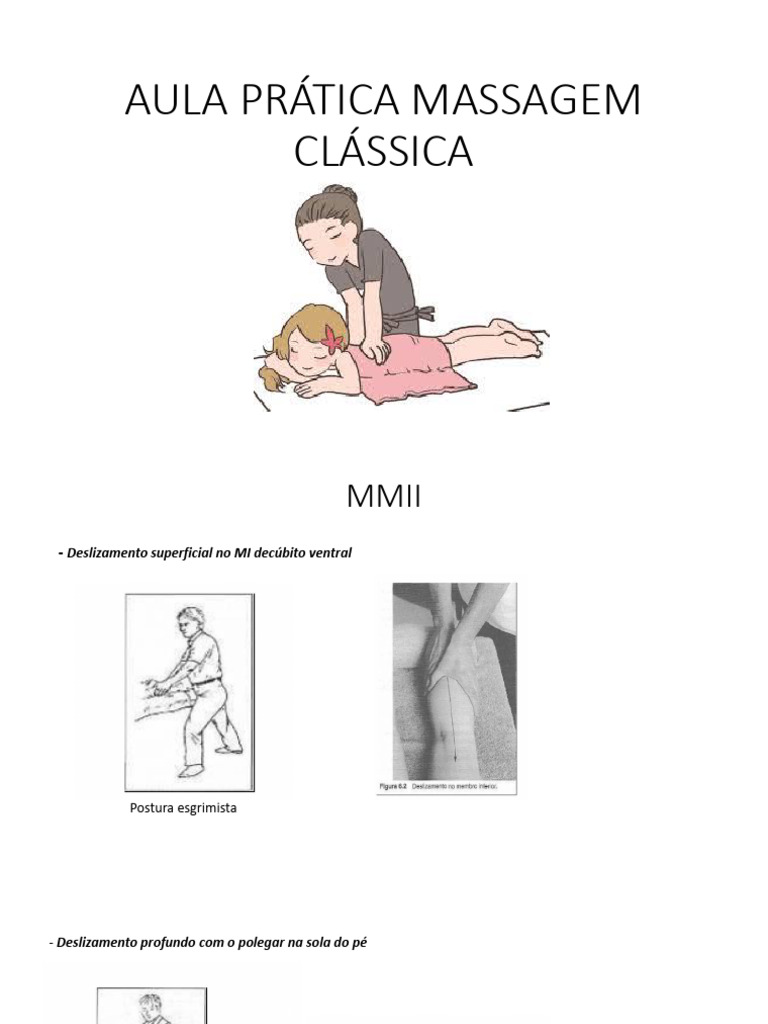 Técnicas de Massagem Clássica Prática | PDF | Membros (anatomia ...