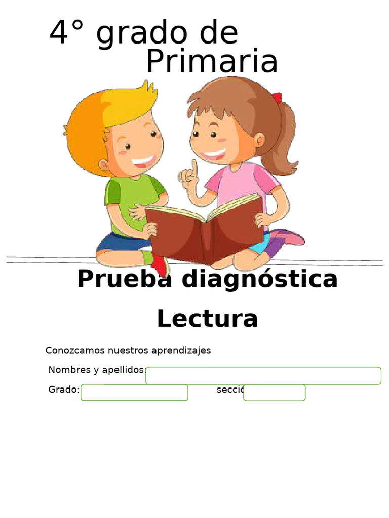 Lectura 3er Grado De Primaria Word Pdf