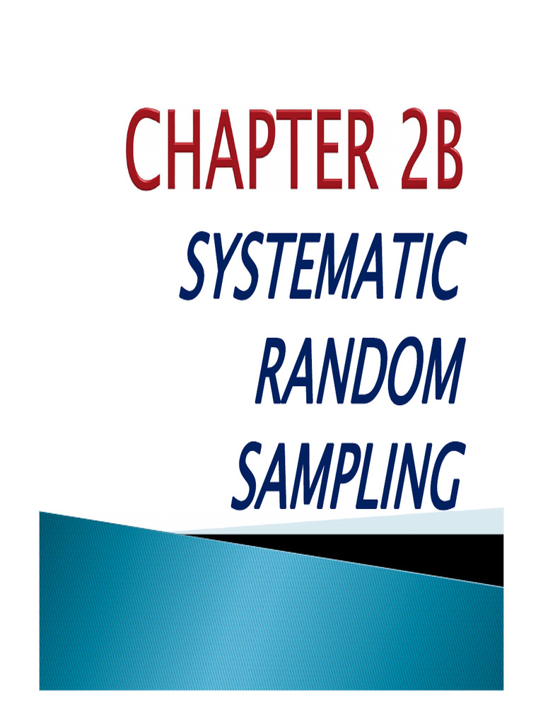 Systematic Sampling Explained | PDF | Sampling (Statistics ...