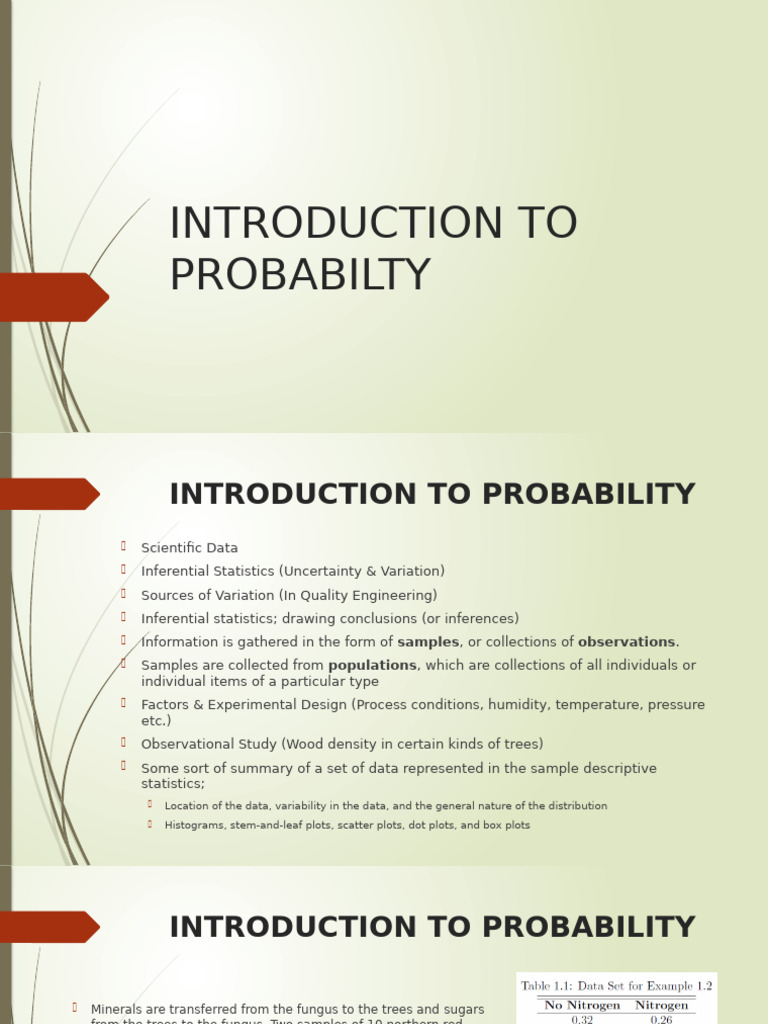 Introduction To Probabilty | PDF | Probability Distribution | Random ...