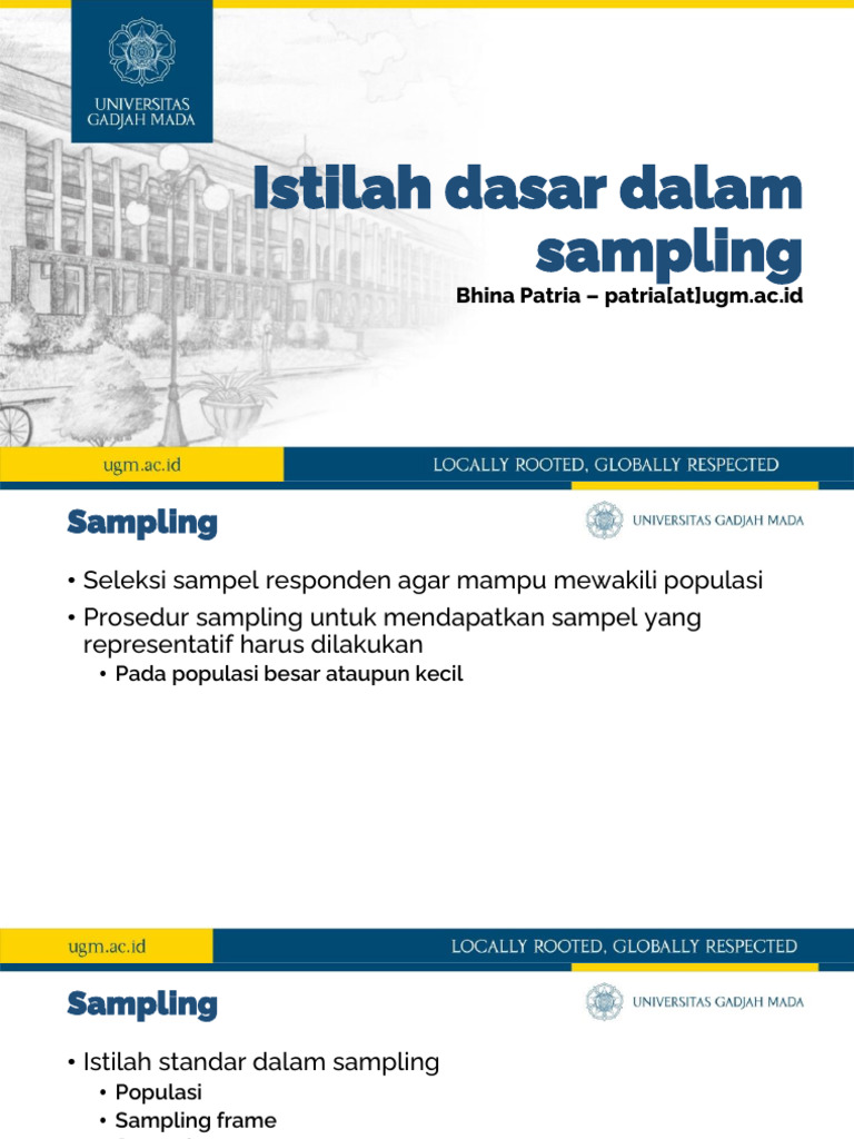 Dasar-Dasar Sampling untuk Penelitian | PDF