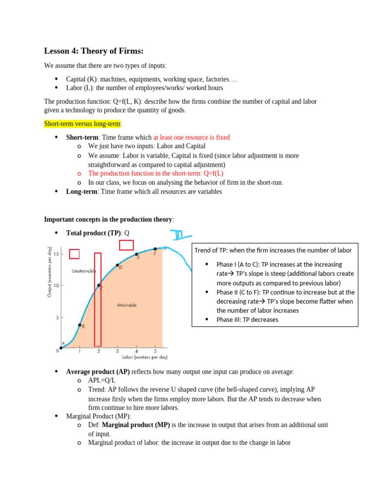 Lesson 5 | PDF | Production Function | Labour Economics
