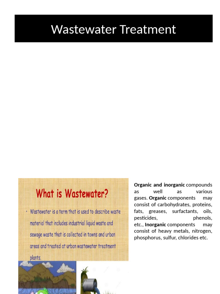 2 Wastewater Treatment | PDF | Sewage Treatment | Sewerage