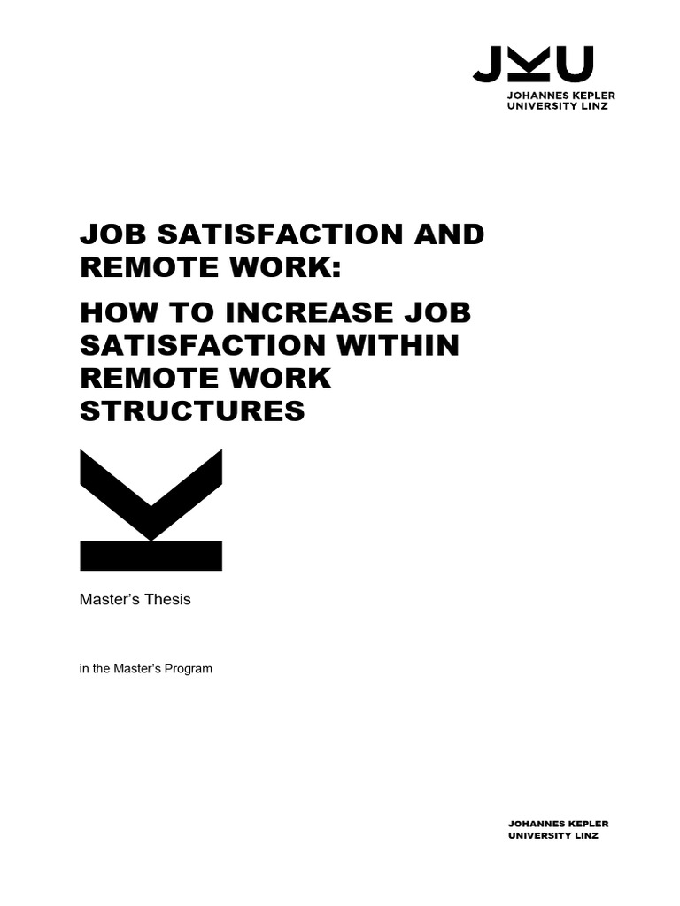 Gallery Detail: Job Satisfaction In Remote Work Environments Pdf
