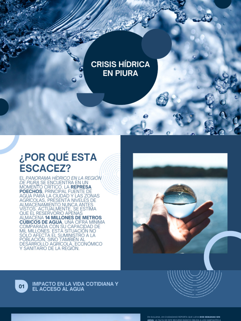 Crisis hídrica en Piura 2025 | PDF | Escasez de agua | Agua