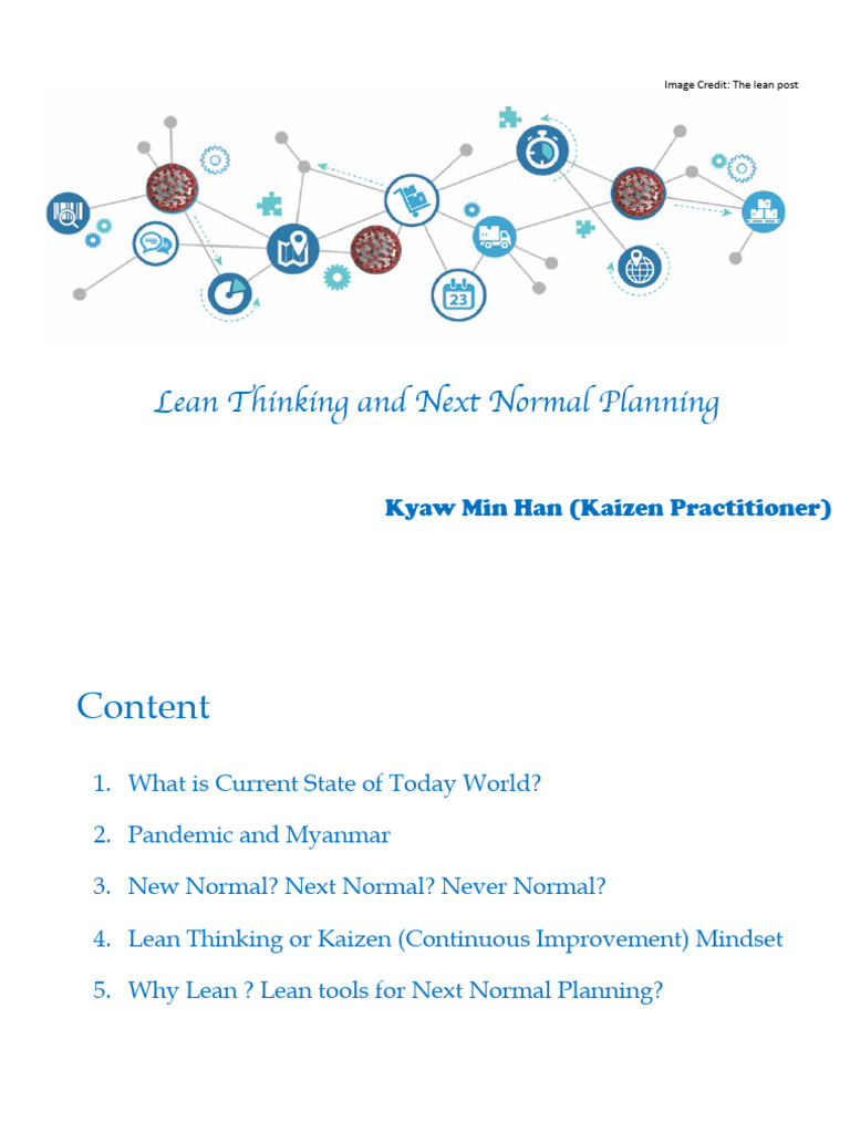 Lean Thinking for Next Normal Planning | PDF | Biological Globalization ...