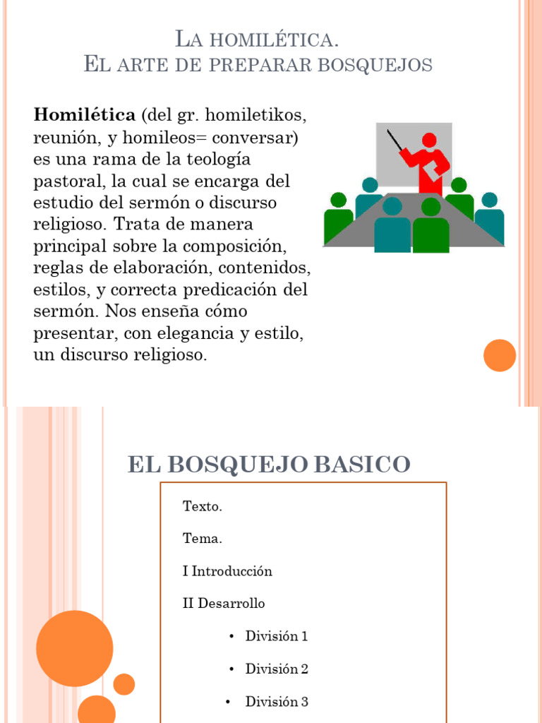 EL BOSQUEJO BASICO y Homiletica | PDF | Homilética | Sermón