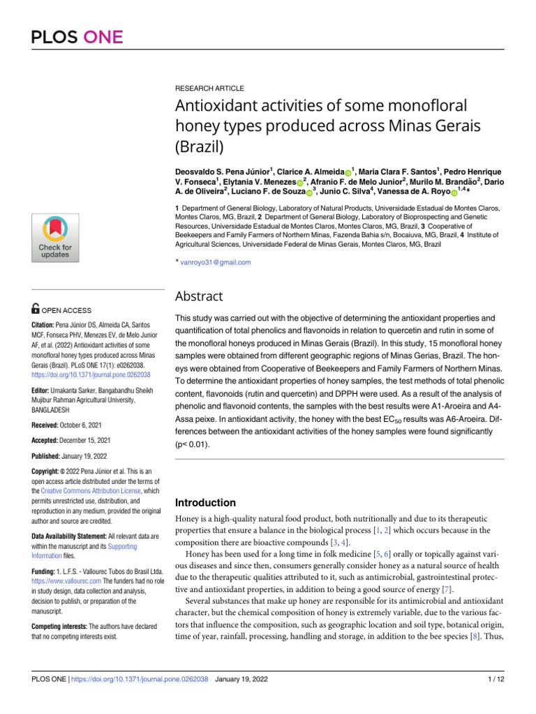 Antioxidant activities | PDF | Polyphenol | Antioxidant
