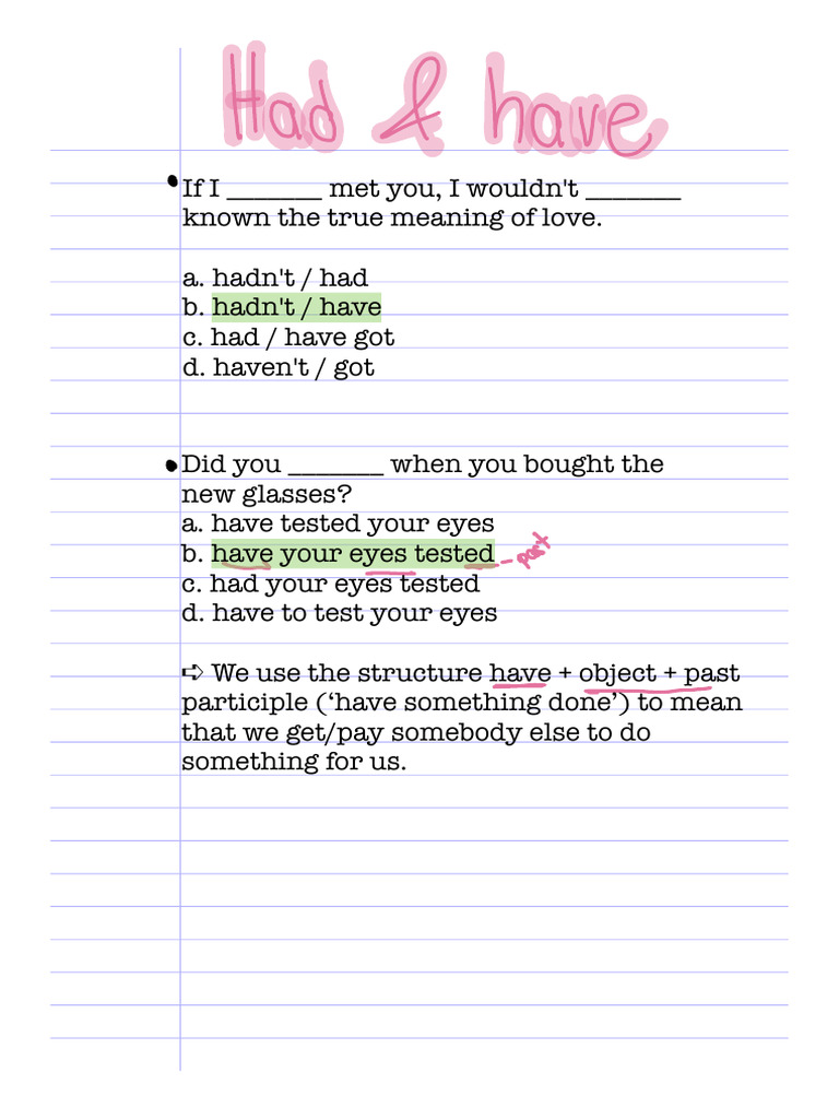 Hadn't / Have | PDF | Career & Growth
