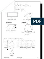 Topic 12 Area and Volume