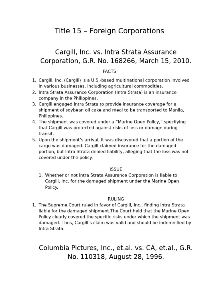 Cleofas, Aubrey Case Digest PDF Regulatory Compliance Lawsuit