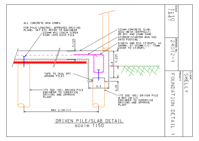 Pile Foundation Design Details | PDF | Deep Foundation | Components