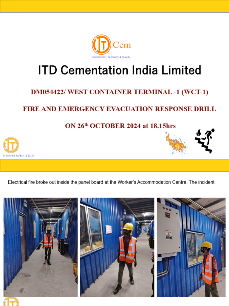 Fire Evacuation Drill Report 2024 | PDF | Emergency | Safety