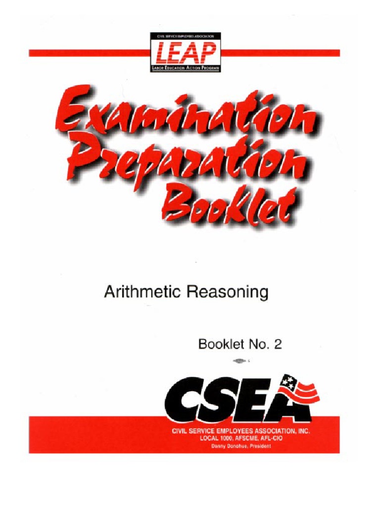 Arithmetic reasoning pdf
