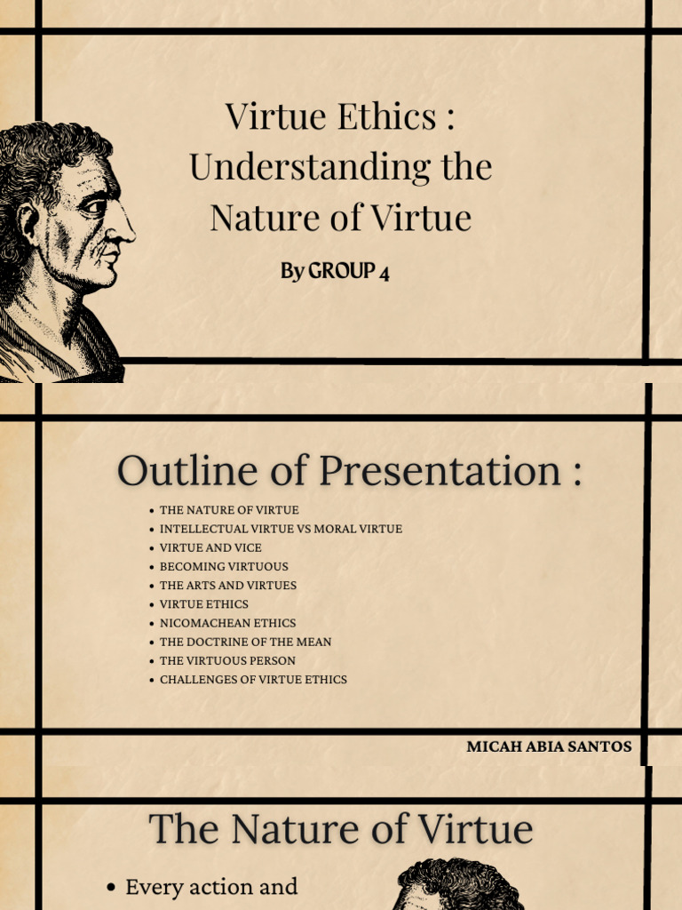 Group 4 - Module 5 - Presentation | PDF | Virtue | Virtue Ethics