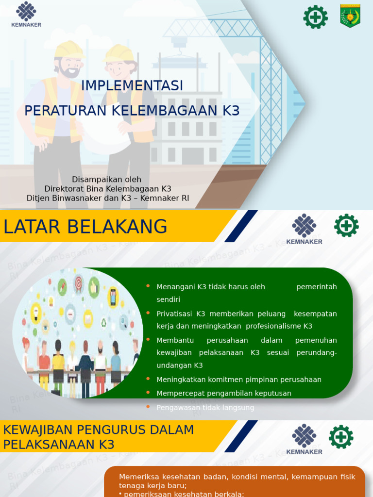 Rev - Paparan Implementasi Regulasi PJK3 | PDF