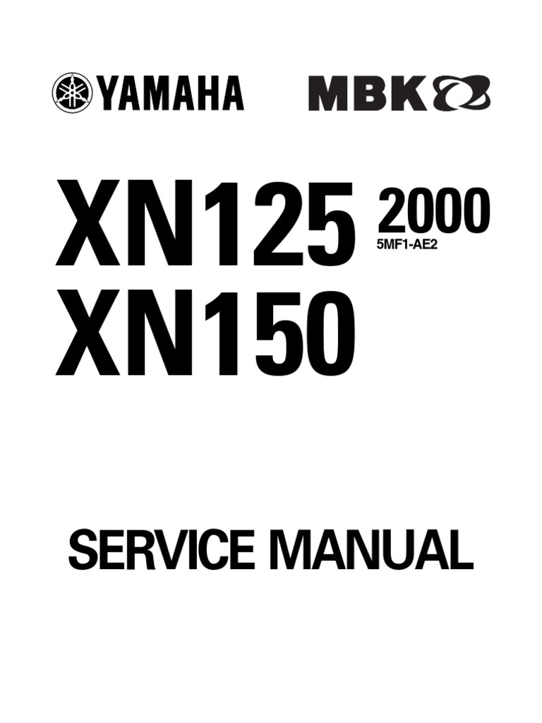 7585102-Yamaha Teos Xn125 Xn150 Workshop Repair Manual Download