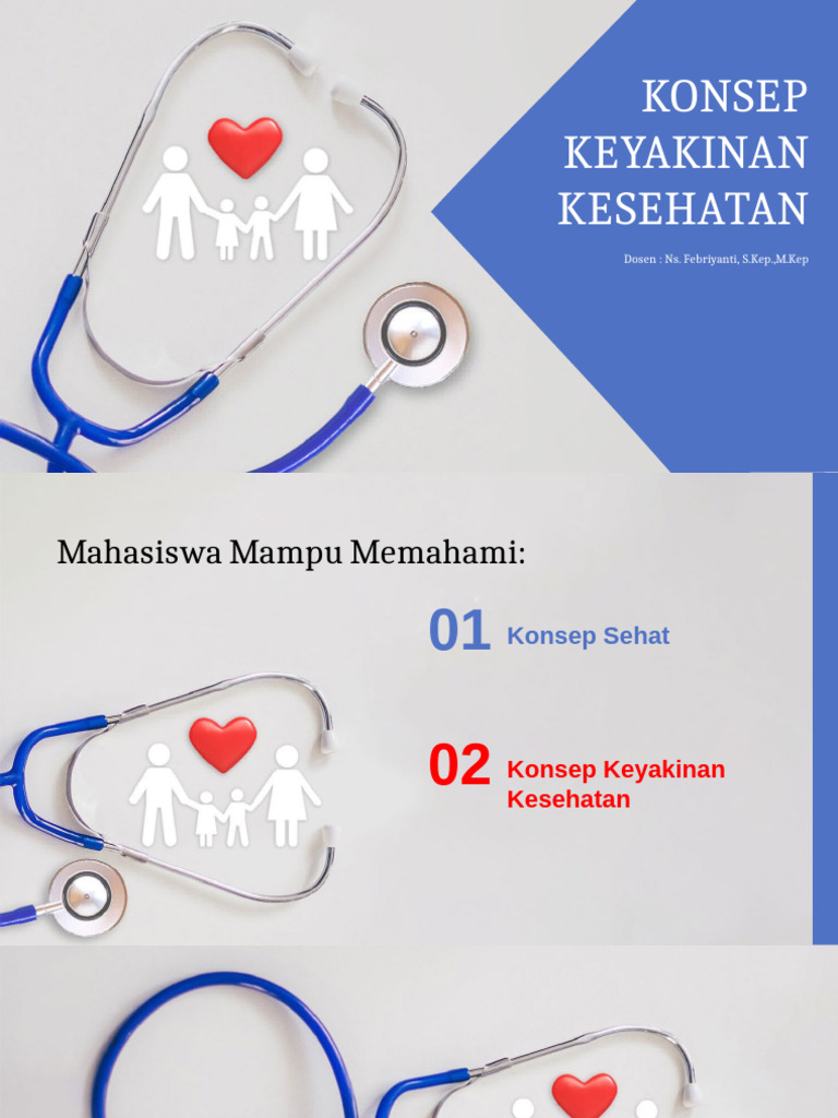 Konsep Kesehatan dan Keyakinan Kesehatan | PDF | Karier & Perkembangan ...
