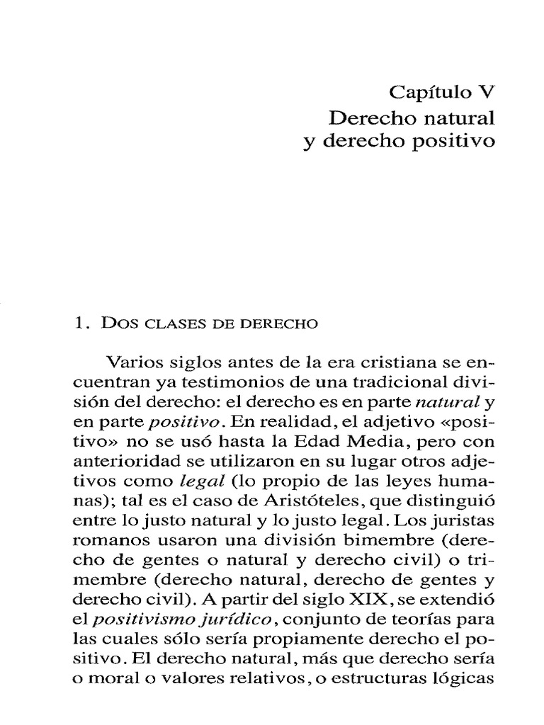 Derecho Natural y Positivo: Conceptos Clave | PDF | La Ley natural | Razón