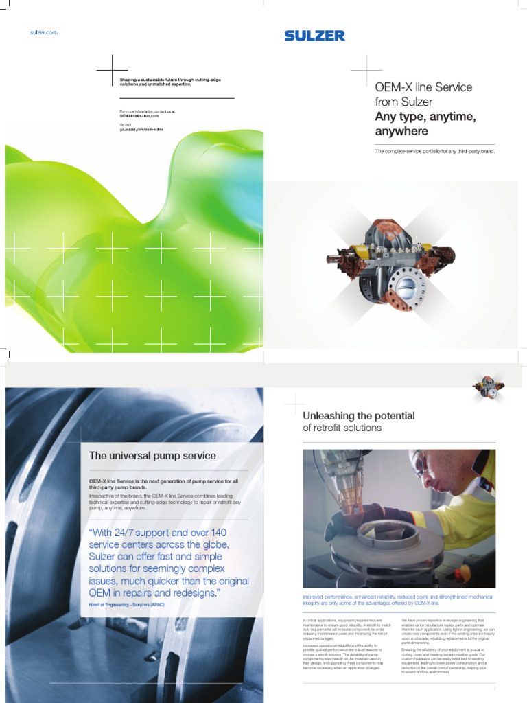 OEM-X 210x280mm 8pp - v4 - CMYK Option2 | PDF | Pump | Reliability ...