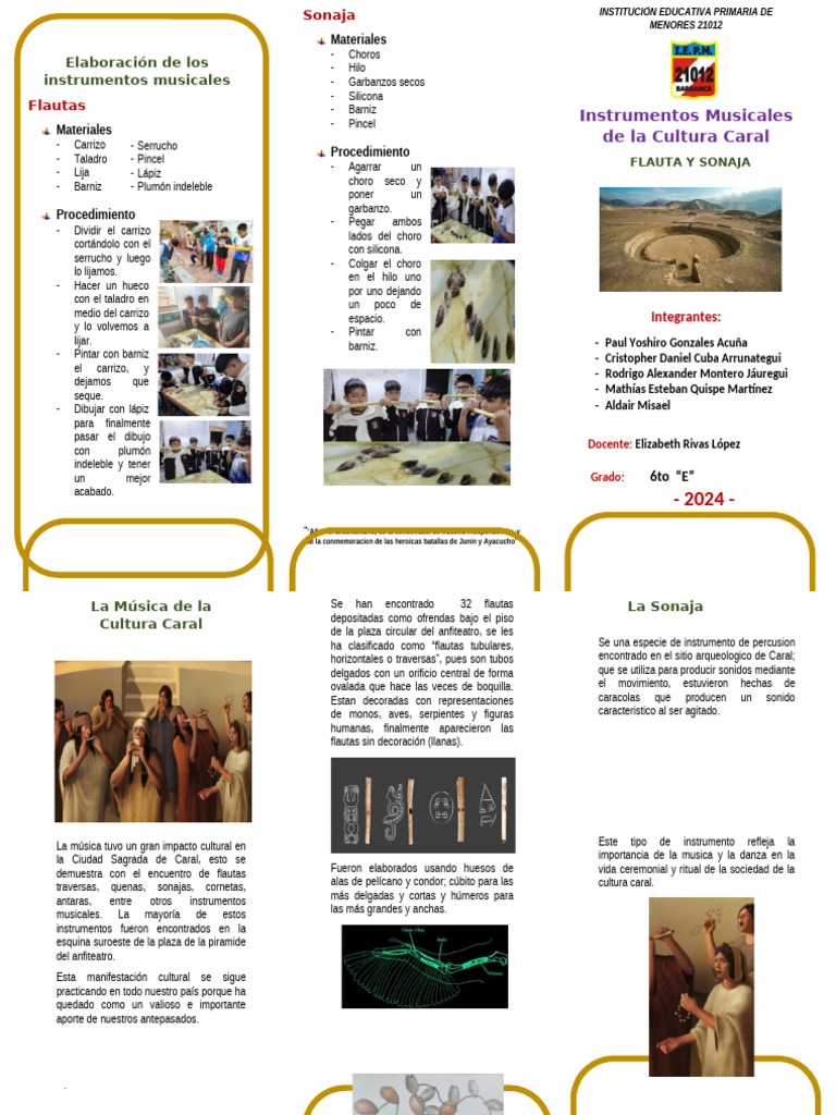 Instrumentos Musicales de Caral: Flautas y Sonajas | PDF | Flauta ...