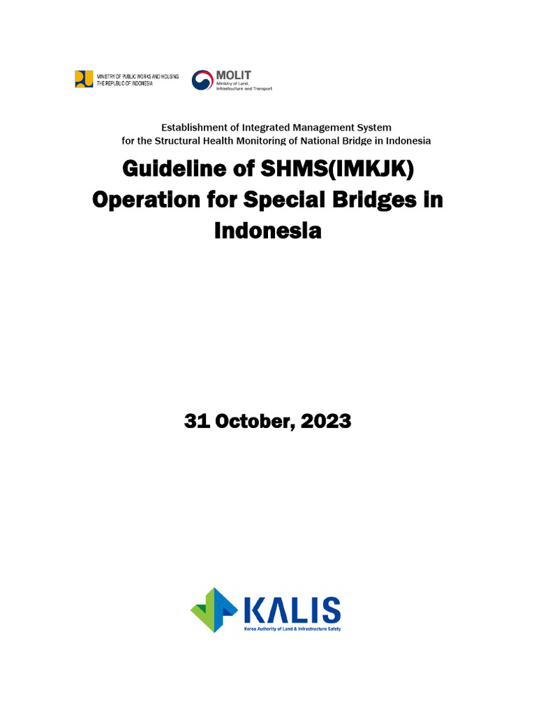 Guideline of SHMS (IMKJK) Operation For Special Bridge (ENG ...