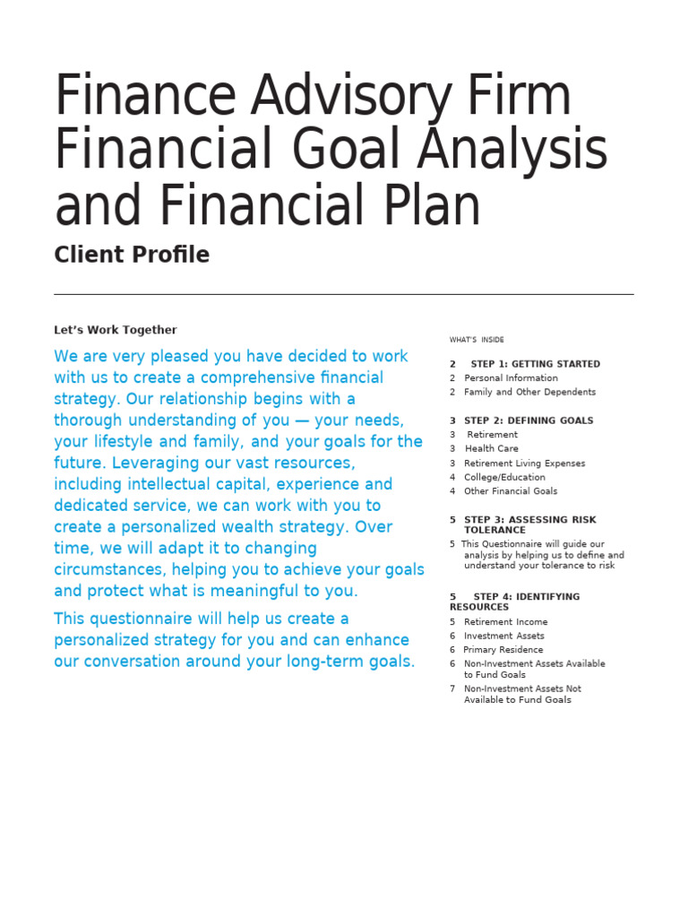 Personalized Financial Strategy Guide | PDF | Retirement | Loans