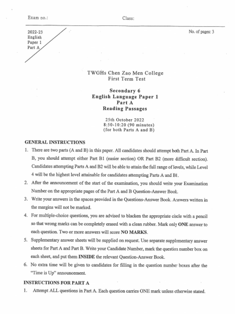 Part a read pdf