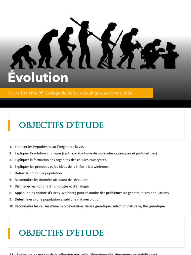 Origine et évolution de la vie sur Terre | PDF | Espèces | Évolution