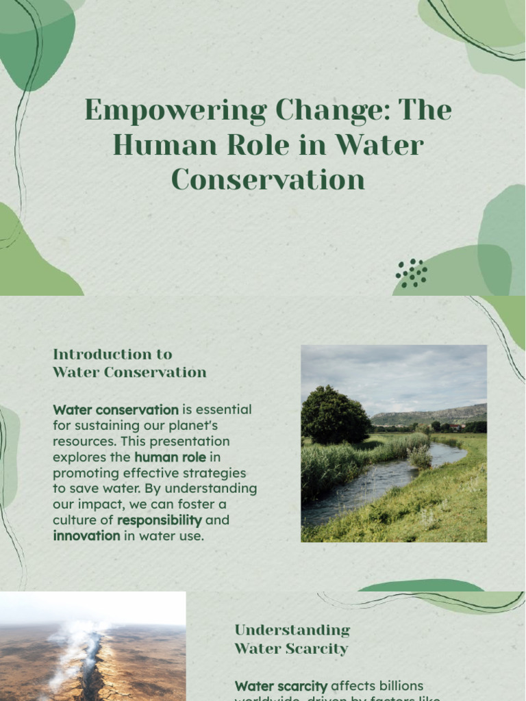 Human Impact on Water Conservation | PDF | Social Science | Science ...